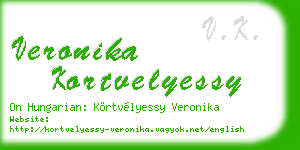 veronika kortvelyessy business card