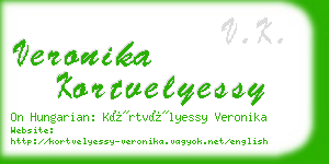 veronika kortvelyessy business card